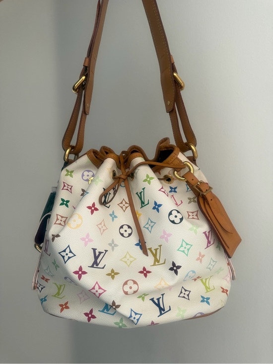 Louis Vuitton Handbags - Louis Vuitton x Murakami Vintage White Multicolor Monogram LV Noe Bucket Bag